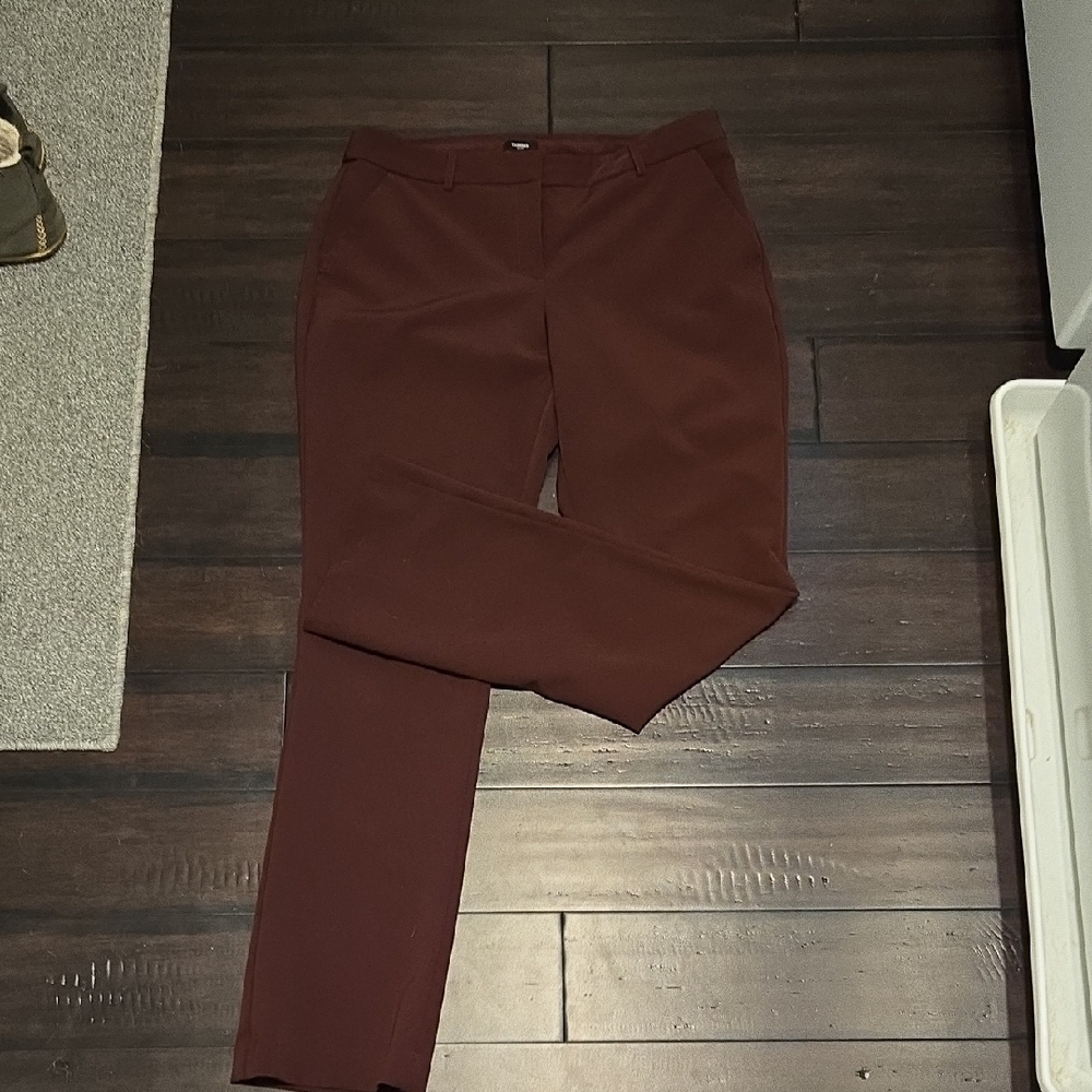 Express Rich Maroon Trousers